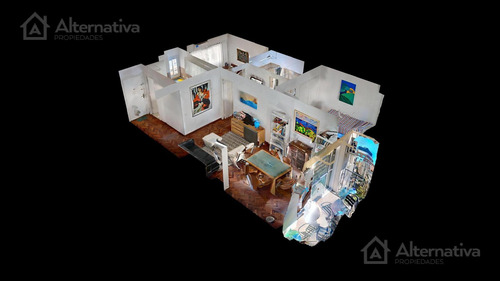 Venta Depto 3 Amb Al Frente En 7mo Piso, Super Luminoso Y Amplio