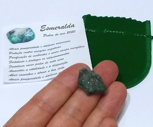 Pedra Natural Esmeralda 2cm Pedra Do Ano 2020 Prosperidade