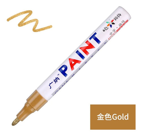Marcador Paint Multiuso Para Cauchos, Cuero Y Piedra
