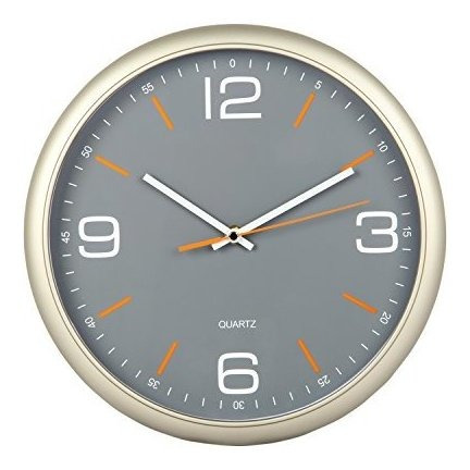 Reloj De Pared - Tempus, Reloj De Pared Contemporáneo Gris C