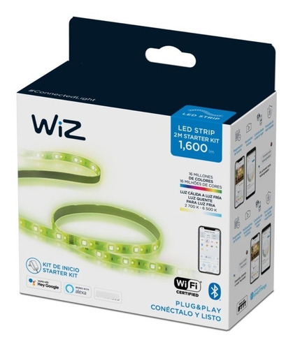 Wiz Cinta  Led Inteligente Color 20w Base 2 Mts Wi-fi Bt 