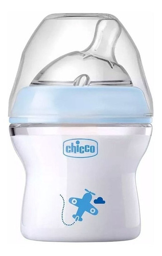 Imagem 1 de 1 de Mamadeira New Step Up 150ml Azul +0m Chicco - Novo *