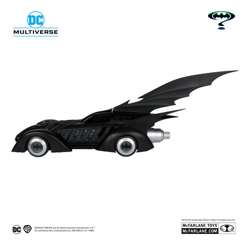 Vehículo Batimóvil Dc Multiverse (Batman Forever) etiqueta dorada McFarlane Toys