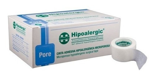 Cinta Tela Adhesiva Microporosa Hipoalergic 2,5 X 9 M 12 U 