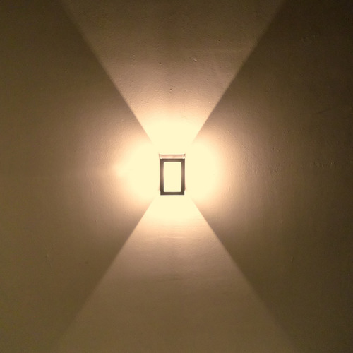 Imagen 5 de 10 de Aplique Pared Interior Bidireccional Vidrio Esmeril Apto Led