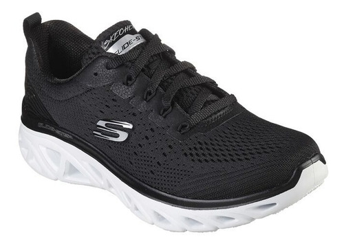 Tenis Skechers Glide-step Sport 149556 Bkw Neg/bco