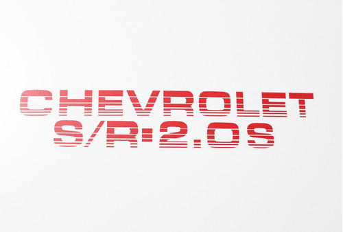 Adesivo Chevrolet Monza Sr 2.0s Emblema Vermelho Mz010