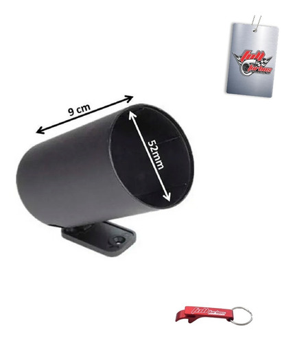 Imagem 2 de 2 de Copo 52mm Pvc Preto Automotivo P/ Instrumentos Manômetros