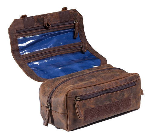 Imagem 8 de 8 de Bolsa De Mão Mala Viagem Couro Legitimo Forro Impermeável