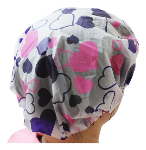 Ljy 13 Pieces Assorted Shower Caps Elastic Waterproof Plasti