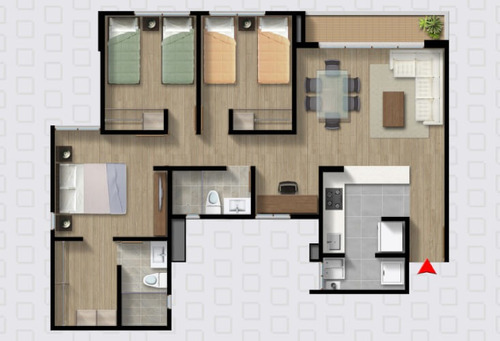 Imagen 5 de 14 de Sorrento - 75 M2 - Amarilo