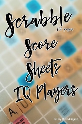 Scrabble Score Sheets Iq Players 100 Pages Scrabble Game Wor