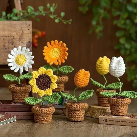 Flores Tejidas Crochet | MercadoLibre ????