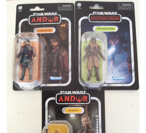 Lote Star Wars Vintage Collection: Klatooininan, Andor, Vel