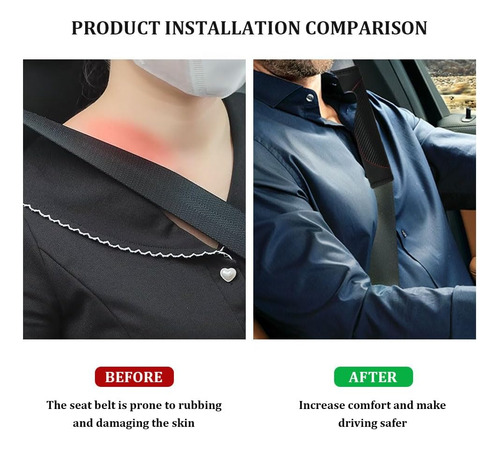 2 Fundas Para Cinturón De Seguridad De Automóvil, Fundas Par