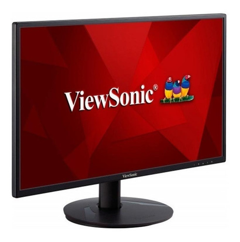 Imagen 2 de 7 de Monitor gamer ViewSonic VA VA2418-sh led 23.8" black 100V/240V