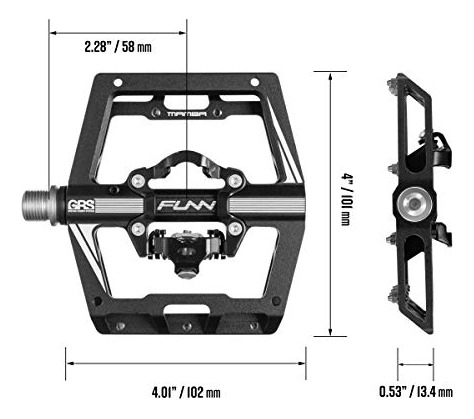 Pedales Spd De Doble Plataforma Funn Mamba, Montaje Con Clip