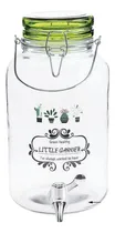Comprar Dispenser Frasco Con Canilla Vidrio 4 Litros Bebidas Jugos Color Transparente