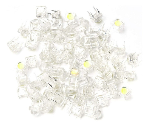 10 X Led 5mm Piraña 80 Grados Ultra Brillante Colores Luz Azul