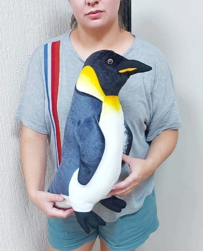 Pinguim Pelúcia 45cm Presente Crianças Decoração Quarto