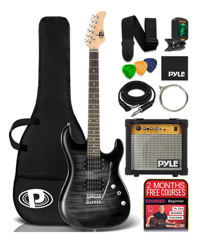 Pyle Kit De Guitarra Electrica Con Amplificador, Instrumento