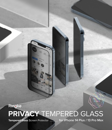 Imagen 6 de 9 de Vidrio Templado Privacy Para iPhone 14 Plus 6.7 Ringke Spy