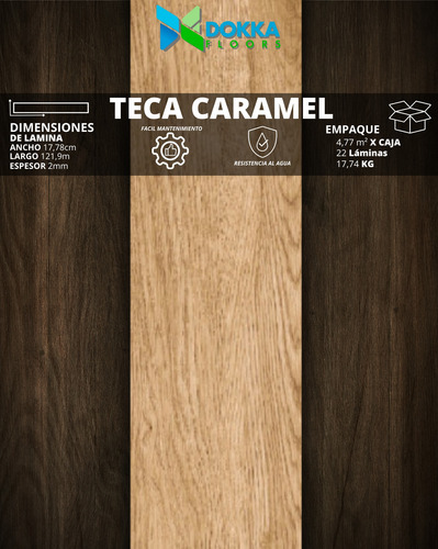 Piso De Vinil Tipo Madera Resistente Pega Incluida Caracas