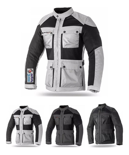 Jm Campera Moto Seventy Sd-jc30 Turismo Verano Cordura Grema