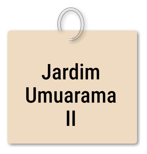 Chaveiro Jardim Umuarama Ii Mdf Turismo C/ Argola