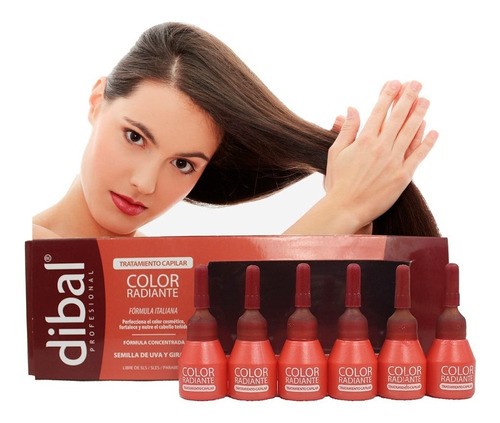 Ampolletas Capilares Color Radiante De Cabello Dibal 5 Ml