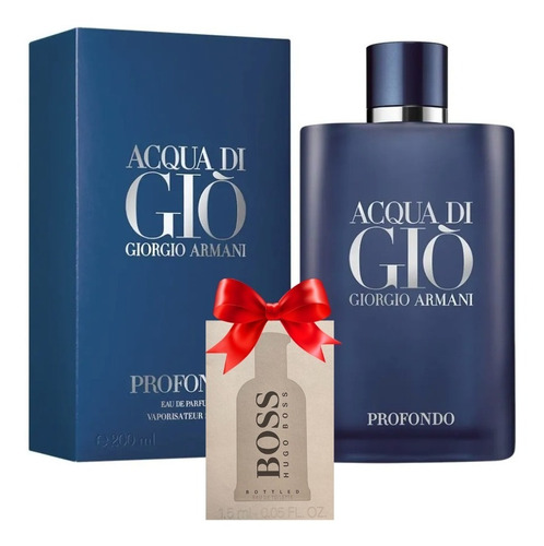 Acqua Di Gio Profondo 200ml Caballero Original + Regalo