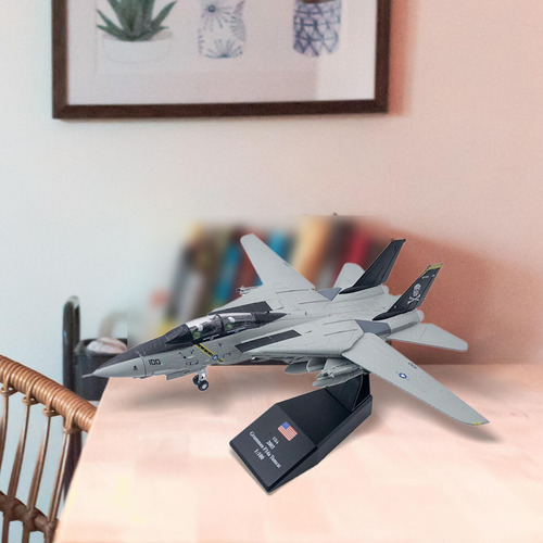 Aa 1:100 Simulación Diecast F14 Fighter Juguete Avión