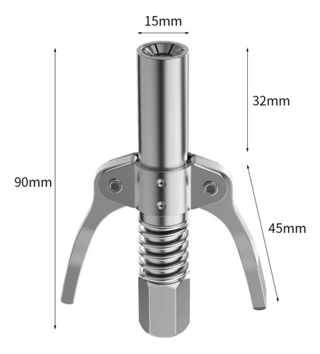 Acoplador Rapido Alemite P/ Engrase Gun Greaser Con Flexible