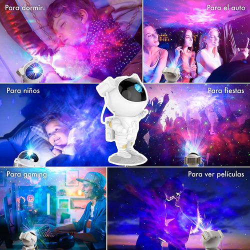 Proyector De Luces De Galaxia/nebulosa Diseño De Astronauta