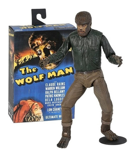 Neca Monsters Wolf Man Hombre Lobo Muñeco Figura Coleccionab