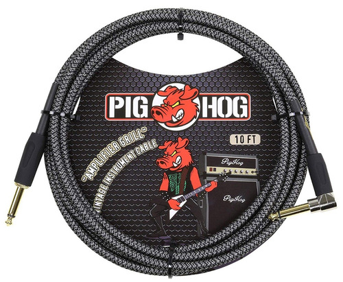 Cable Instrumento Amplifier Grill 3mt Plug Pig Hog Pch10agr+