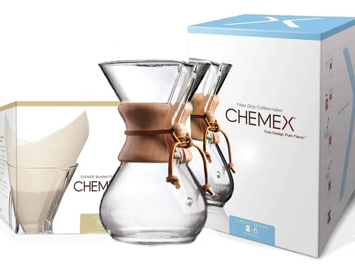 Cafetera Chemex Original 6 Tazas + 100 Filtros Original