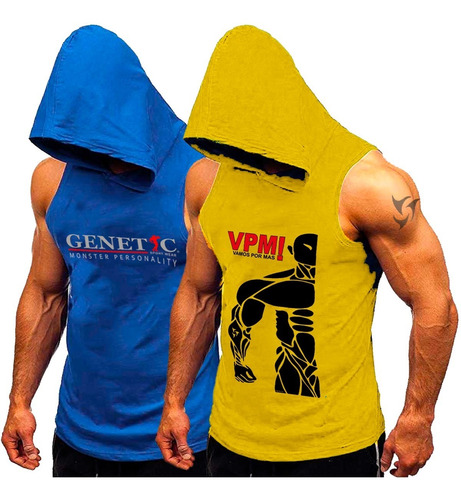 2 Musculosas Con Capucha Monster Personality + Vpm! Genetic