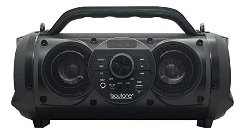 Altavoz Portátil Bluetooth Boombox Boytone Bt-18bk De 25 W