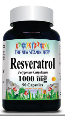 Resveratrol 1000mg Americano Marca Vitamins Because