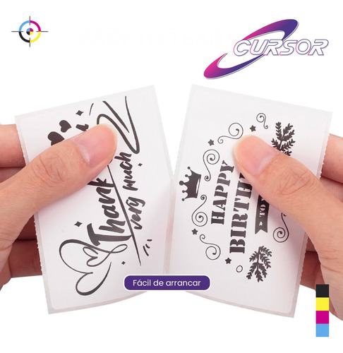 Rollo Etiquetas Térmicas Adhesivas 38x25mm 1000 Pzs Cursor P