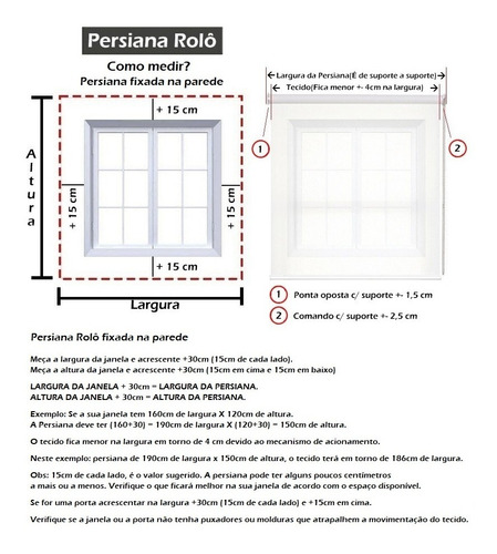 Cortina Rolo Blackout 2,60 L X 1,90 A 100% Blecaute 0% Luz