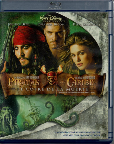 Película Piratas Del Caribe Dead Man Chest Blu-ray Original (Usado)