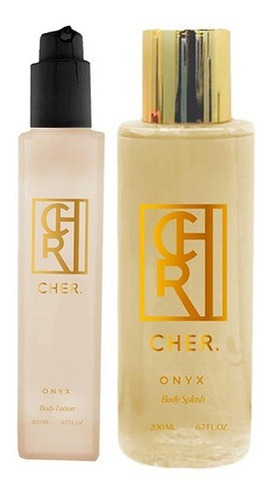 Imagen 2 de 7 de Body Splash Cher Onyx 200 Ml + Crema Corporal 200 Ml