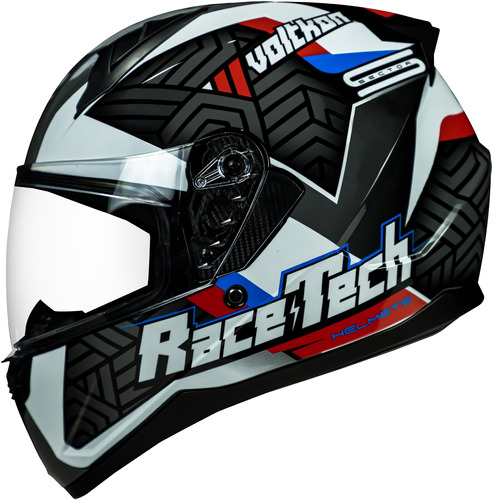 Capacete Masculino Feminino Race Tech Sector Voltkon Branco Tamanho do capacete 56