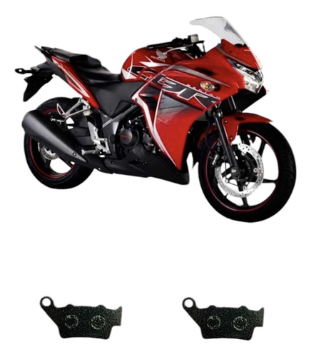 Balatas Traseras Cerámicas Honda Cbr250r 11-18 Bybre