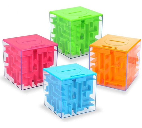 4pack Money Maze Puzzle Box, Twister.ck Unique Money Gift Ho