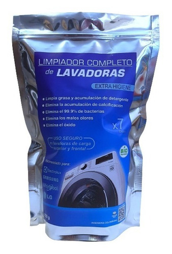 Limpieza Lavadoras No Pastillas - Unidad a $1163