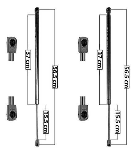 (2) Amortiguadores 5a Puerta Chrysler Aspen 2007-2009 Spart