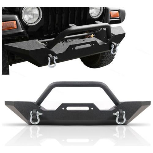 For 87-06 Jeep Wrangler Tj Yj Front Guard Bumper Fully W Aad